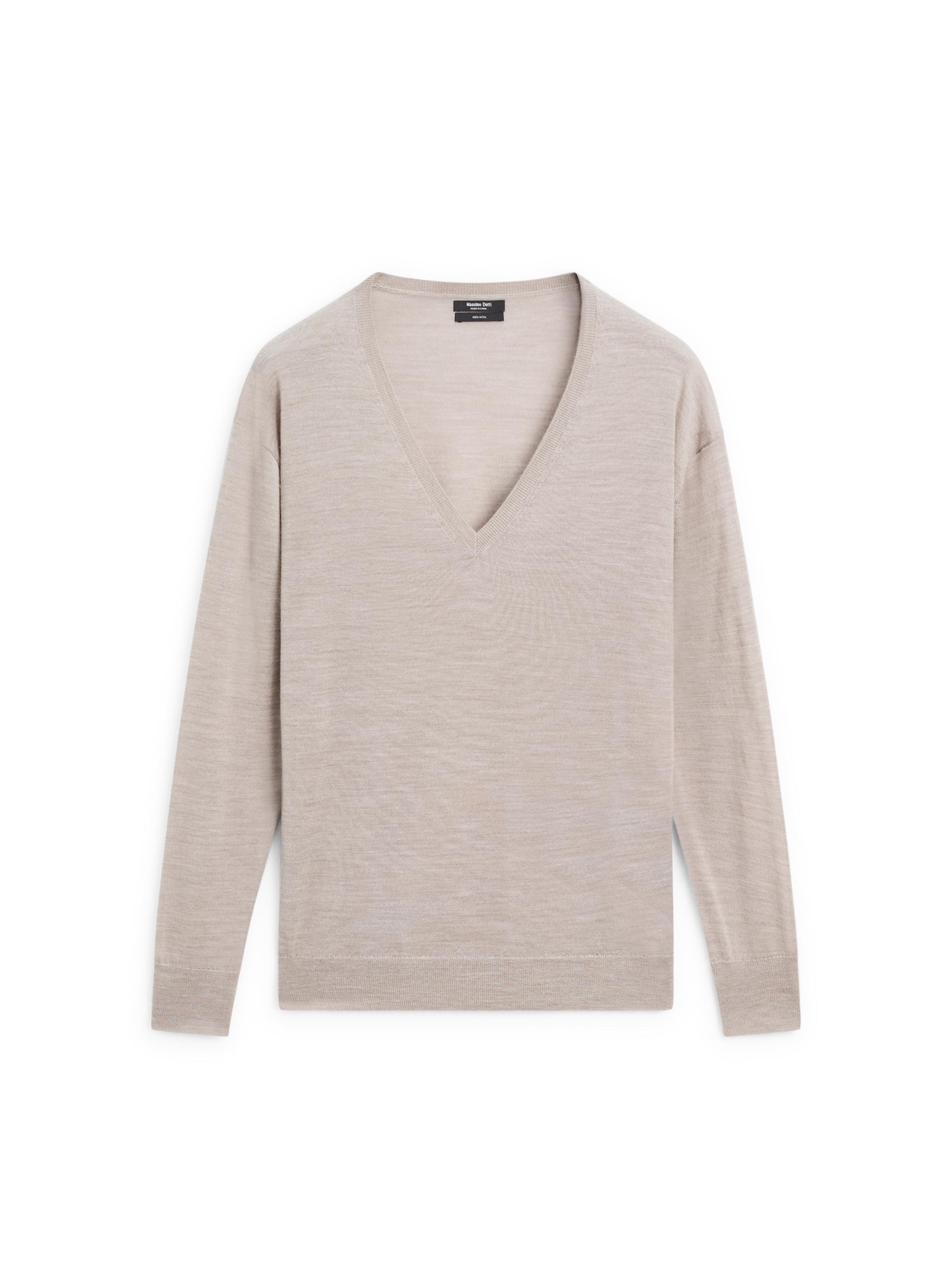 100% wool oversize knit sweater